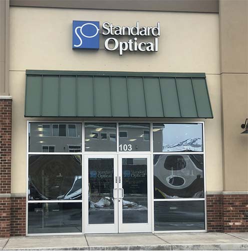 Storefront of Standard Optical eye care practice in South Jordan, UT