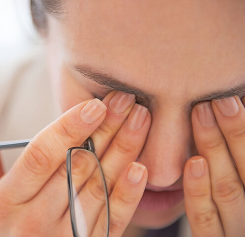 Symptoms of dry eye