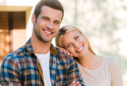 Man and woman after their LASIK Procedures from Standard Optical Surgery Center.