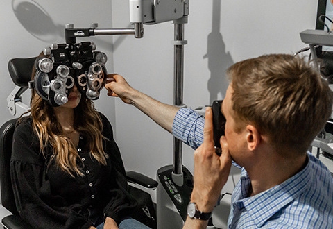 Eye Doctor exam at Standard Optical