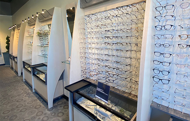 Cabinet of eyeglasses collection