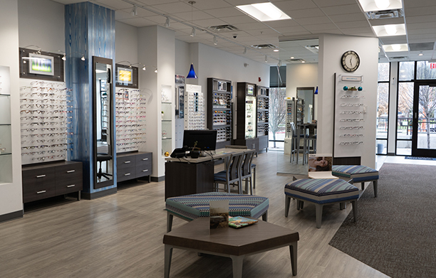 Patient waiting room at Standard Optical