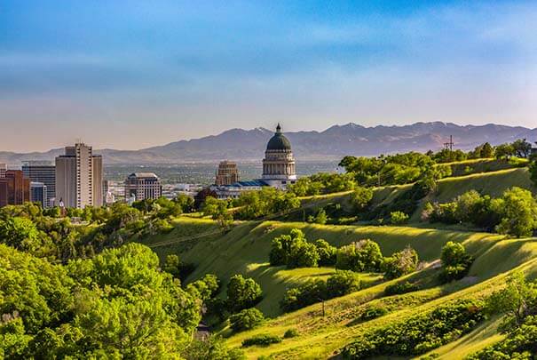 scenic view of salt lake city