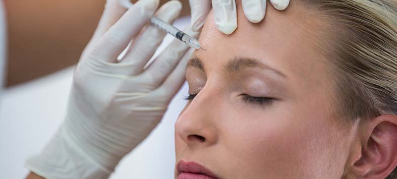 patient at standard optical getting botox treatment