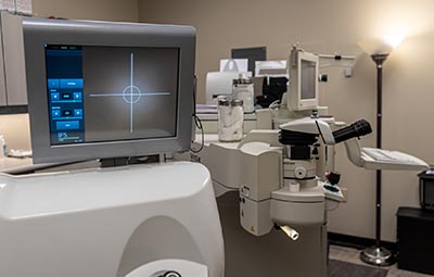 LASIK screening technology at Standard Optical in Salt Lake City.