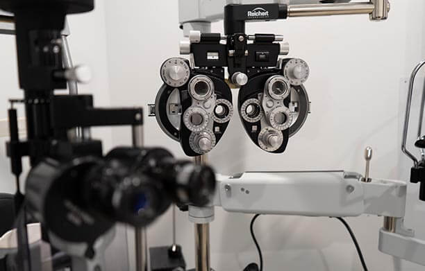 A phoropter machine at Standard Optical.