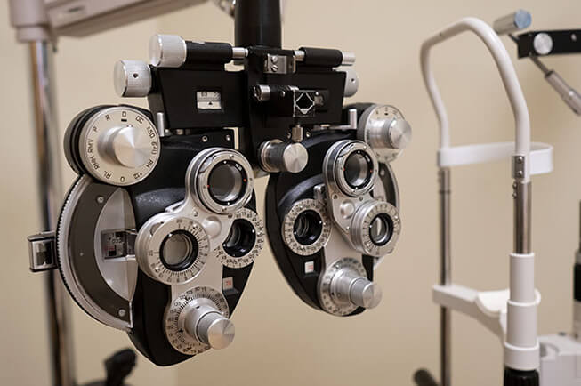 Eye care exam equipment at Standard Optical 
